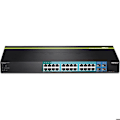 Miniatyrbild 2 av 3: TRENDNET TPE-2840WS 24-portars Hanterbar Ethernet-switch - 2 lager stöds - 1U hög - Rackmonterbar