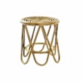 Miniatyrbillede 1 af 3: sidebord i brunt tropisk rattan (38 x 38 x 41,7 cm)