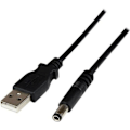 Pikkukuva 1 / 3: USB-DC-tyyppi N 5V virtajohto - 1 m - USB - 5,5 mm tasavirtajohto 5 V - 1 m - USB2TYPEN1M