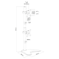 Pikkukuva 3 / 4: NEWSTAR FPMA-D550DDVBLACK pöytäteline - 2 LCD-näytölle - musta - 10"-32"
