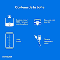 Miniatyrbillede 3 af 6: Blender bærbar - NUTRIBULLET - NBP003BP - 100 W - Kop 475 ml - Uden BPA - Rosa Rosa