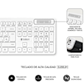 Miniatyrbillede 3 af 4: Tastatur og mus Combo - Subblim - Business Slim - Lydløs - Inalámbrico - USB