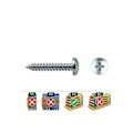 Miniatyrbild 2 av 2: GENERISK - Philips Din 7981 Cylinderskruv 5,5x45 platt zink. Box 250 Uni. Celo