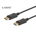 Miniatyrbillede 4 af 4: Savio CL-137 DisplayPort-kabel 3 m Sort