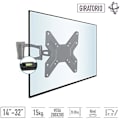 Miniatyrbild 2 av 2: Universalstöd - TM ELECTRON - TMSLC263 - Tiltbar - 10" till 32" - Max 15 kg