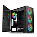 Miniatyrbillede 1 af 2: Gaming PC kabinet SAVIO RAPTOR X1 ARGB ATX - RGB - 3 medfølgende blæsere