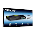 Miniatyrbillede 2 af 2: Ethernet Switch - TRENDNET - TPE-TG160G - 16 Porte - PoE/PoE+ - Rackmonterbar