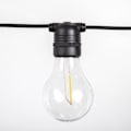 Miniatyrbillede 3 af 3: ALLEGRA-Udendørs lys guirlande 10 LED-lys 5m tilsluttes Sort New Garden