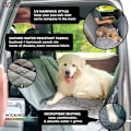 Miniatyrbild 2 av 2: 3 i 1 halkskyddad baksätesöverdrag - DOG GONE SMART - Svart - Vattentät - Universal - Bekväm Cool grå