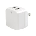 Pikkukuva 1 / 3: USB-seinälaite - STARTECH - USB2PACWH - 2 porttia - 17W - Kansainvälinen matkustus hvid