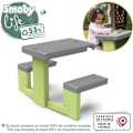 Miniatyrbillede 4 af 6: Smoby Life - Piknikbord, der kan tilpasses Smoby-huse - 2 bænke