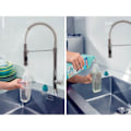 Pikkukuva 3 / 5: Leifheit Easy Spray XL 56690 - 360° kääntyvä moppi integroitu suihkupullolla, mikro duo -päällinen Turkis/grå