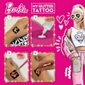 Pikkukuva 3 / 5: Barbie-tatuoinnit - LISCIANI - Barbie - Kimaltava tatuointi - Kimaltavat tatuoinnit - Turvallinen ja testattu materiaali Flerfärgad