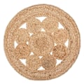 Miniatyrbillede 1 af 4: Dækkeserviet - Atmosphera - Gennembrudt - Jute - Rund - 38 cm diameter Mellanbeige