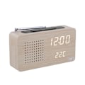 Miniatyrbild 1 av 6: T’nB – Digital väckarklockaradio med LED, 1 programmerbart larm, justerbar belysning, FM-radiostationer – Träfinish
