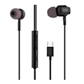 Pikkukuva 1 / 3: Type-C kuulokkeet - T'nB - In-ear - Musta - Äänenvoimakkuuden säätö - Yleismikrofoni sort