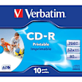 Pikkukuva 2 / 3: CD-R Tulostettava VERBATIM - 80 min 52x (10) - 700 Mo Super Azo