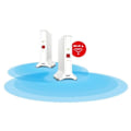 Pikkukuva 2 / 4: AVM FRITZ!Mesh Set 4200 Wi-Fi 6 -kaksoisjakelu 4200 Mbit/s 2-pakkaus Punainen/Valkoinen