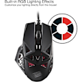 Miniatyrbild 2 av 4: Madcatz M.O.J.O. M1 Ultra Light Gaming Mouse 70g - PMW3360 Sensor 12000 DPI & Frequency 1000Hz - DAKOTA Switch 2ms Svart röd
