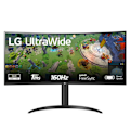 Miniatyrbillede 3 af 6: SKÆRM LG 34" Sort 34WP65CP-B gaming 160Hz 21:9 UWQHD 5ms 3440x1440 300cd/m2 2xHDMI DisplayPort VA HDR10 AMD FreeSync™ Premium. Inkl.