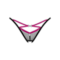 Pikkukuva 3 / 4: Obsessive - String Novenes avec entrejambe ouverte - Musta/Violetti XS/S Lila XS/S
