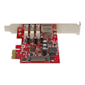Pikkukuva 4 / 4: STARTECH PCI Express -kortti 3 USB 3.0 -porttiin ja 1 Gigabit Ethernet -porttiin UASP - PCIe 3x USB 1x GbE -sovittimella