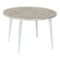 Miniatyrbillede 1 af 4: Sidebord - LANA DECO - Thyann - Guldmetal - Mangotræ - 75 x 75 x 50 cm Vitt guld