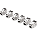 Miniatyrbild 1 av 2: TRENDnet TC-K06C6A Paket med 6 Shielded Cat6A RJ45 Keystone Jack, för användning med Shielded Blank Keystone Patch Panel