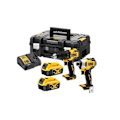 Miniatyrbillede 1 af 2: Pack med 2 værktøjer 18V (DCD709/DCF809) + 2 batterier 4 Ah + oplader + kasse DT70708 T-STAK - DEWALT - DCK2062M2T