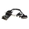 Miniatyrbild 2 av 5: PCI Express 2S1P seriellt/parallellt kombokort - STARTECH - Lågprofil PCIe