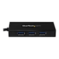 Miniatyrbillede 4 af 4: USB 3.0 Hub - STARTECH - ST3300GU3B - 3 porte - Gigabit Ethernet - Aluminium