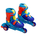 Miniatyrbillede 1 af 4: Inline skøjter til børn - MOLTO - 3 inline skøjter - Blå - Justerbar størrelse 31-34 - PVC hjul Blå 31