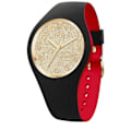 Miniatyrbillede 1 af 2: Ur - ICE WATCH - Loulou - Sort og Guld - Silikone - Vandtæt 10 Atm Svart guld