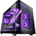Miniatyrbillede 1 af 4: Gaming Micro-ATX Kabinet - MARS GAMING - MC-FUSIONM - Buet Glas - Væskekøling - Dobbelt Kammer