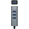 Miniatyrbillede 2 af 2: AISENS A106-0507 USB 3.0 HUB, Type A/M-4xtype A/H, Grå, 10 cm