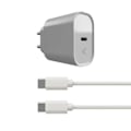 Miniatyrbillede 1 af 2: Vægoplader - KSIX - Hvid - 20 W - USB-C - Power Delivery hvid