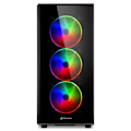 Pikkukuva 2 / 4: SHARKOON TG5 PRO RGB PC-kotelo - Musta - Midi Tower - 3x 120 mm - ATX, Micro ATX, Mini-ITX