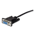 Miniatyrbillede 4 af 4: DB9 RS232 seriel kabel i direkte forbindelse - STARTECH - Seriel kabel forlænger - Sort