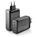 Miniatyrbild 4 av 6: NGS BUD 240W: Universell väggadapter 240W med 4 portar: 3 USB-C + 1 USB-A. Snabb och säker laddning. Samtidig laddning. Svart.