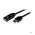 Miniatyrbillede 1 af 2: Aktivt USB 2.0 forlængerkabel - STARTECH - 5 m - Sort