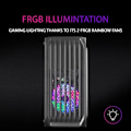 Miniatyrbillede 3 af 4: Mars Gaming MC-S2 RGB Mini Tower Micro ATX PC taske med glaspanel - sort - TU