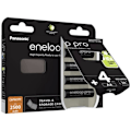 Miniatyrbild 3 av 3: Uppladdningsbart batteri LR6 (AA) NiMH Panasonic eneloop pro HR06 + Box 2500 mAh 1,2 V 4 st.