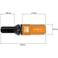 Miniatyrbillede 2 af 2: Performance skruesæt - OMP - M14X1.25 - Aluminiumsbeskyttelse - HEX: 17-19 - Længde: 28 mm Orange