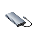 Pikkukuva 2 / 6: LEOTEC 11-1 telakointiasema 1USB-C PD100 3USB3 0 1USB-C 1 HDMI 1VGA 1TJSD MCSD