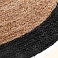 Miniatyrbillede 5 af 6: Tæppe "Mood" bicolor - 120 cm - Polyester - Beigefarvet Svart