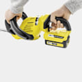 Pikkukuva 3 / 5: KARCHER HGE 18-50 heihtulettimet - Akulla - Kaksoistoiminen terä - Keräilijä ja sahaustoiminto