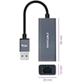 Miniatyrbillede 2 af 2: NANOCABLE 10.03.0405 - USB 3.0 til Gigabit Ethernet-konverter 10/100/1000 Mbps, aluminium, grå, 15 cm