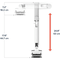 Miniatyrbillede 5 af 5: ERGOTRON Skærmstøttearm - Til skærm, TV - Hvid - 106,7 cm - 19,05 kg Max - 100 x 100 VESA Standard