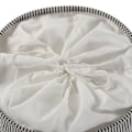 Miniatyrbillede 2 af 2: sort polyester bomuld nylon vasketøjskurv (38 x 48 x 38 cm)