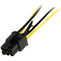 Miniatyrbillede 1 af 3: Strømkabel SATA til PCIe 6 pin - STARTECH - 15 cm - Strømadapter til skærmkort